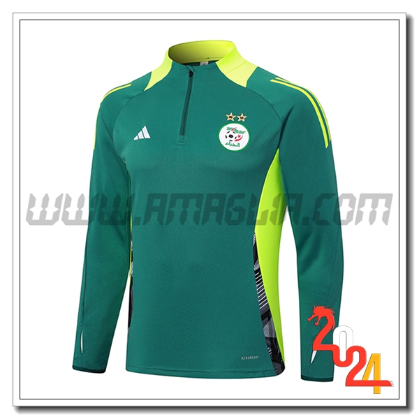 Felpa Allenamento Algeria Verde 2024 2025