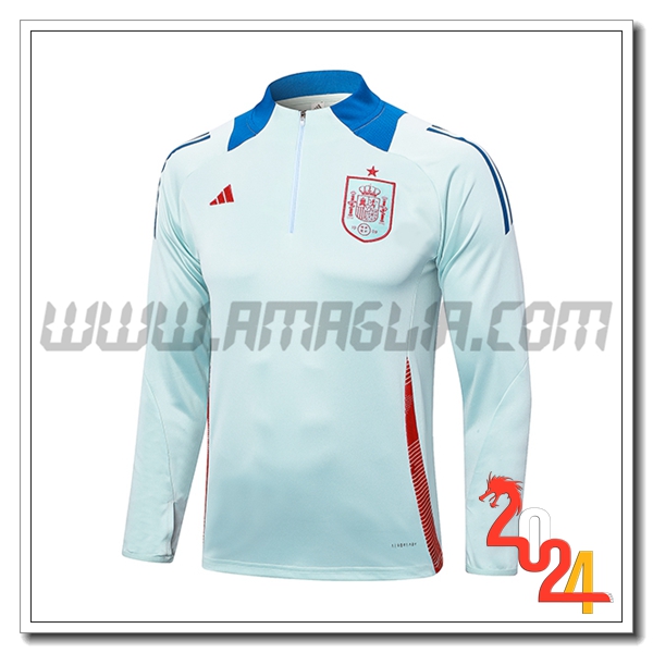 Felpa Allenamento Spagna Azzurro 2024 2025