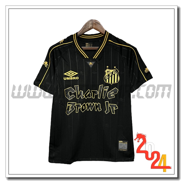 Maglia Calcio Santos FC Edizione numerata 2024 2025 Nero