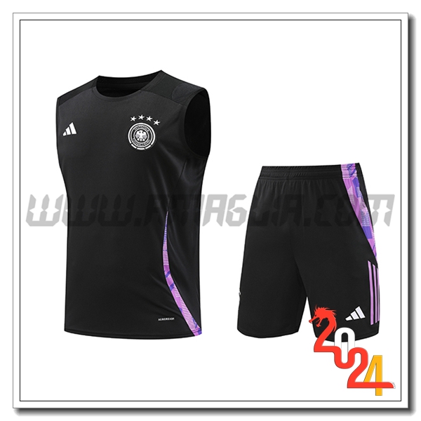 Kit Canotta Allenamento Germania Nero/viola 2024 2025