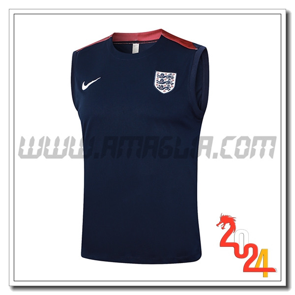 Canotta Allenamento Inghilterra Blu Scuro 2024 2025 -02
