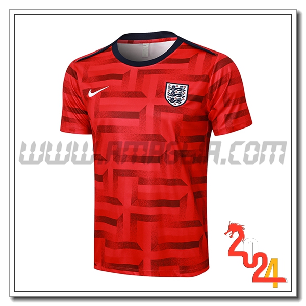 T Shirt Allenamento Inghilterra Rosso 2024 2025