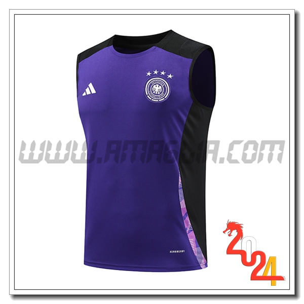 Canotta Allenamento Germania viola/Nero 2024 2025