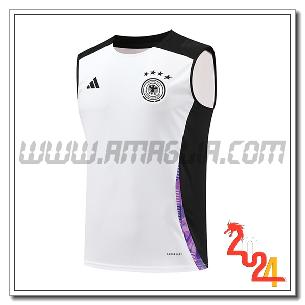 Canotta Allenamento Germania Bianco/Nero/viola 2024 2025 -02