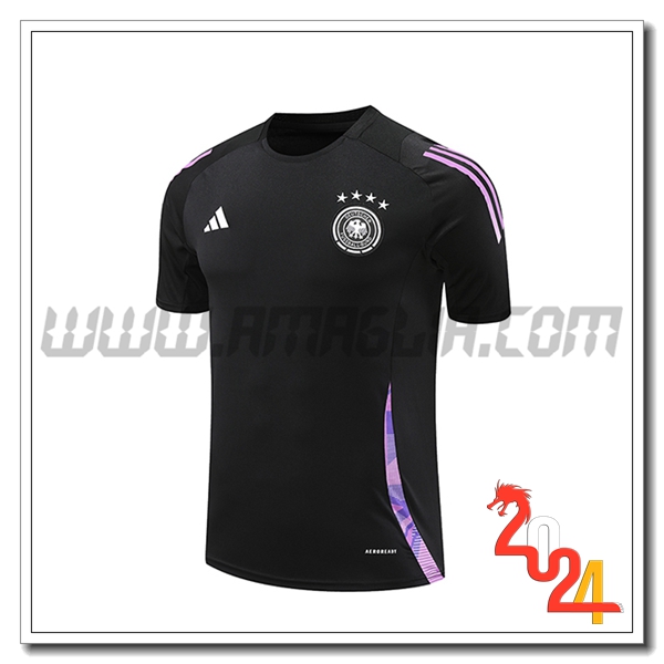 T Shirt Allenamento Germania Nero/viola 2024 2025