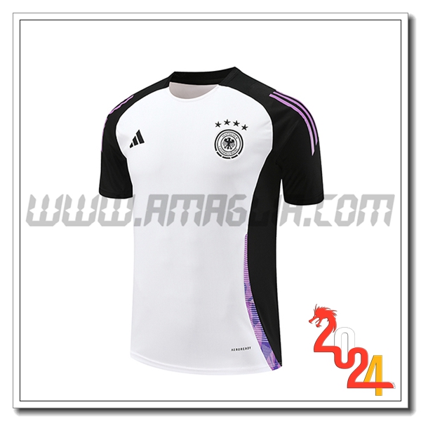 T Shirt Allenamento Germania Bianco/Nero/viola 2024 2025