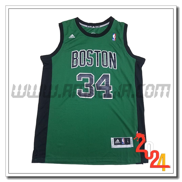 Maglia Boston Celtics (PIERCE #34) 2024/25 Verde/Nero