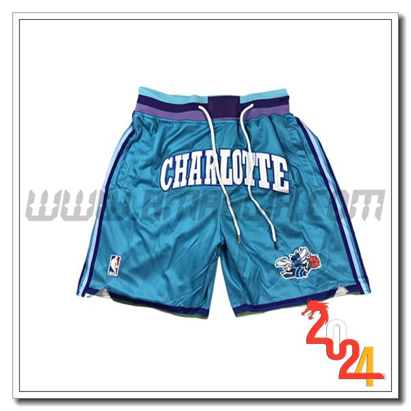Pantaloncini NBA Charlotte Hornets 2024/25 Azzurro