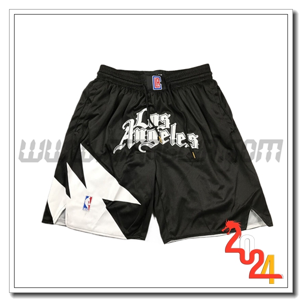 Pantaloncini NBA Los Angeles Clippers 2024/25 Nero/Bianco