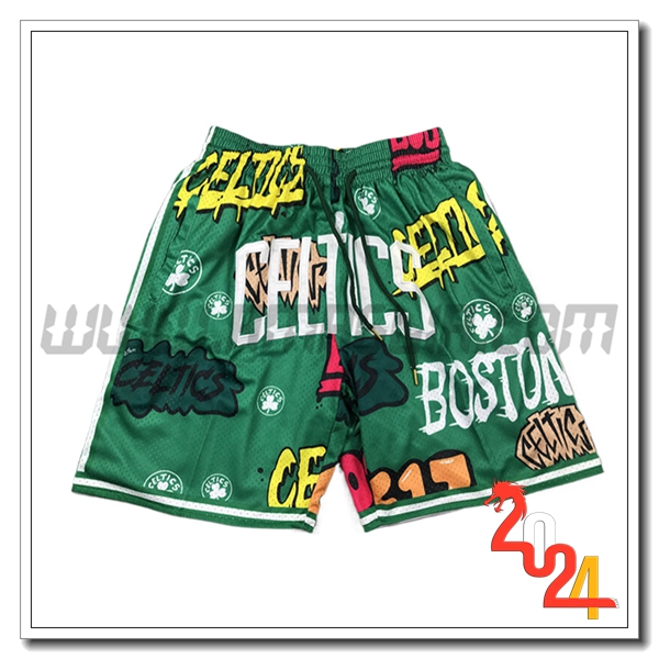Pantaloncini NBA Boston Celtics 2024/25 Verde