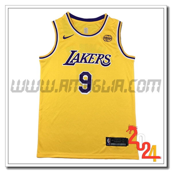 Maglia Los Angeles Lakers (JAMES JR. #9) 2024/25 Giallo