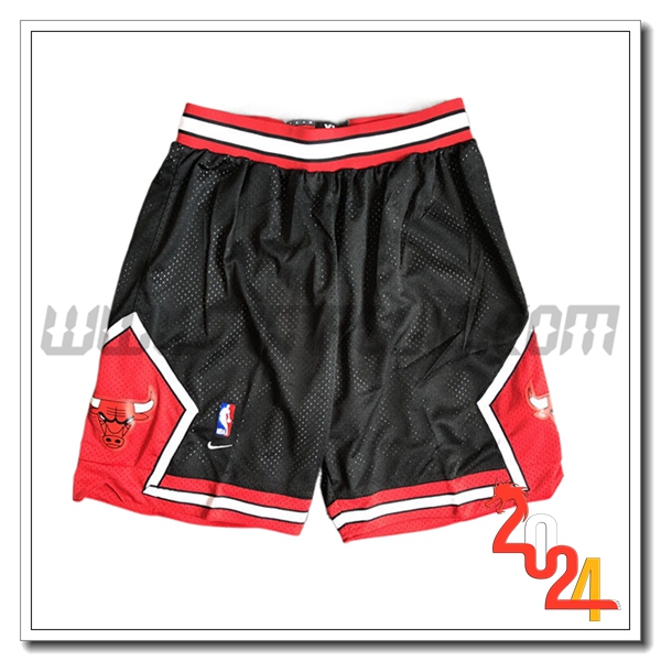 Pantaloncini NBA Chicago Bulls 2024/25 Nero/Rosso