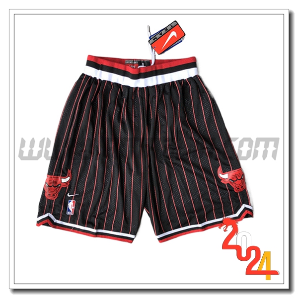 Pantaloncini NBA Chicago Bulls 2024/25 Nero/Rosso -02