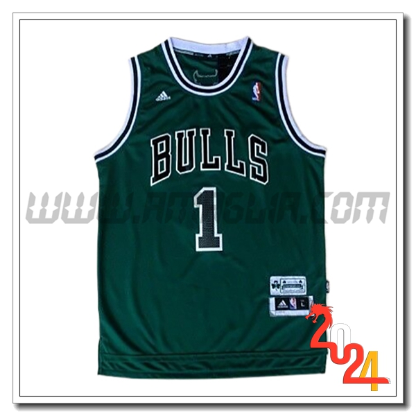 Maglia Chicago Bulls (Rosa #1) 2024/25 Verde