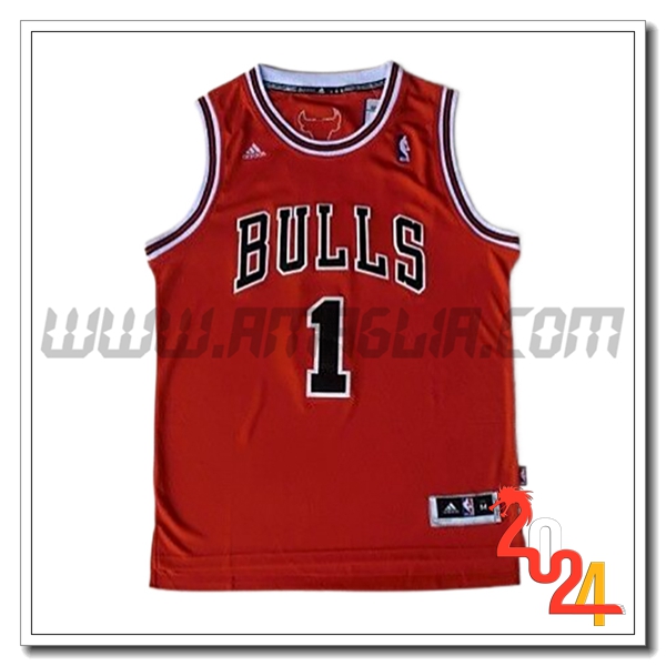 Maglia Chicago Bulls (Rosa #1) 2024/25 Rosso