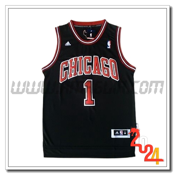 Maglia Chicago Bulls (Rosa #1) 2024/25 Nero