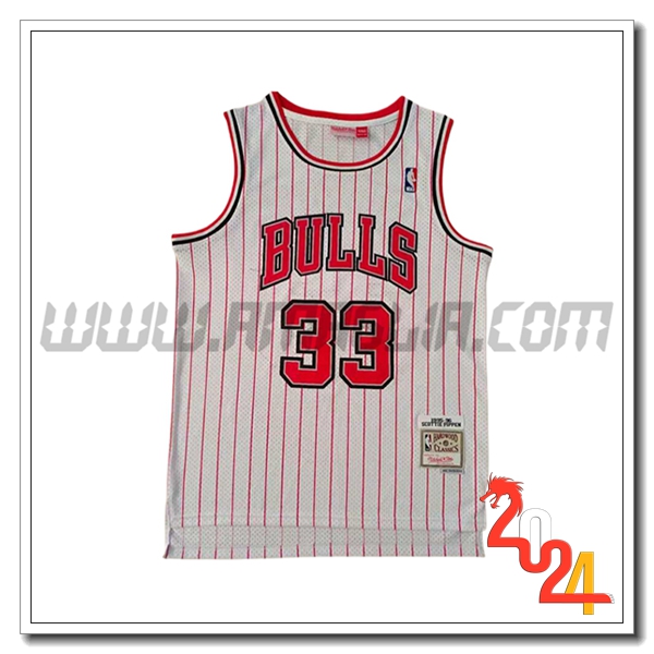 Maglia Chicago Bulls (PIPPEN #33) 2024/25 Rosa/Rosso
