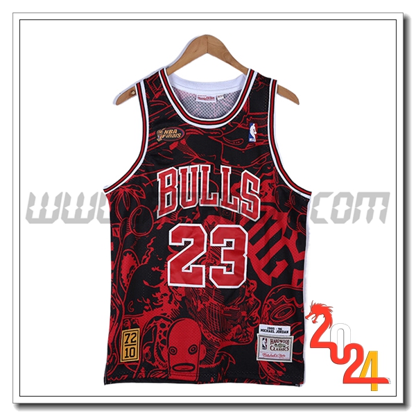 Maglia Chicago Bulls (JORDAN #23) 2024/25 Rosso/Nero