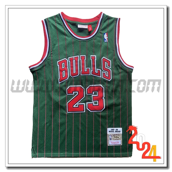 Maglia Chicago Bulls (JORDAN #23) 2024/25 Verde/Rosso