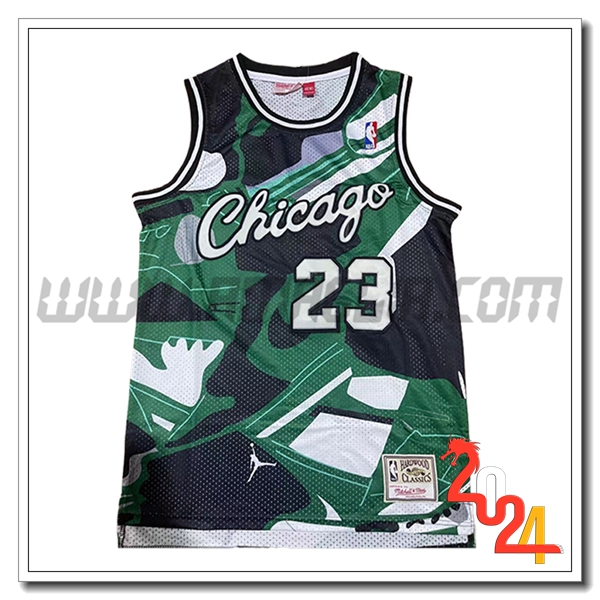 Maglia Chicago Bulls (JORDAN #23) 2024/25 Verde/Bianco