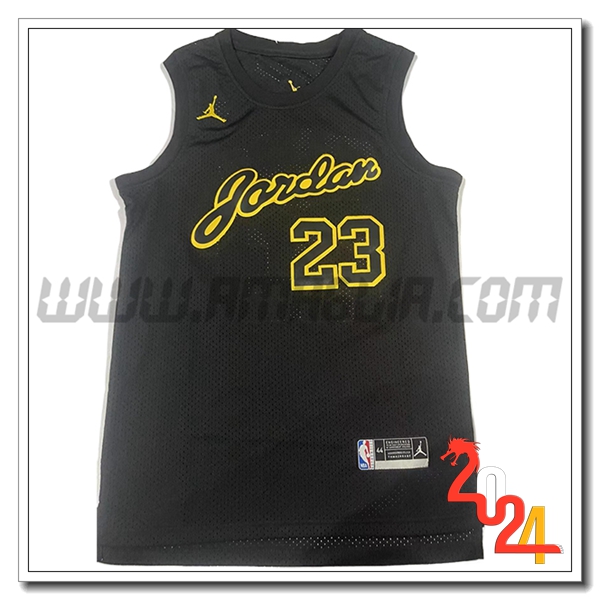 Maglia Chicago Bulls (JORDAN #23) 2024/25 Nero/Giallo