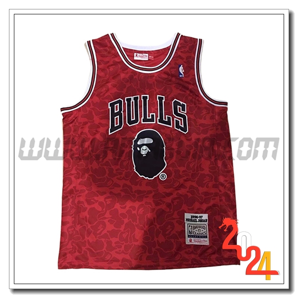 Maglia Chicago Bulls (JORDAN #23) 2024/25 Rosso/Nero -02