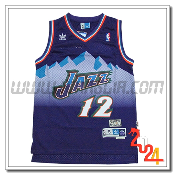 Maglia Utah Jazz (STOCKTON #12) 2024/25 viola/Bianco