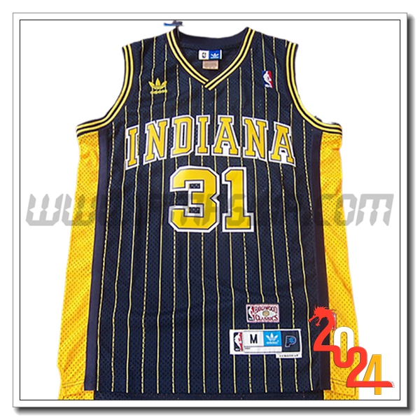 Maglia Indiana Pacers (MILLER #31) 2024/25 Blu/Giallo