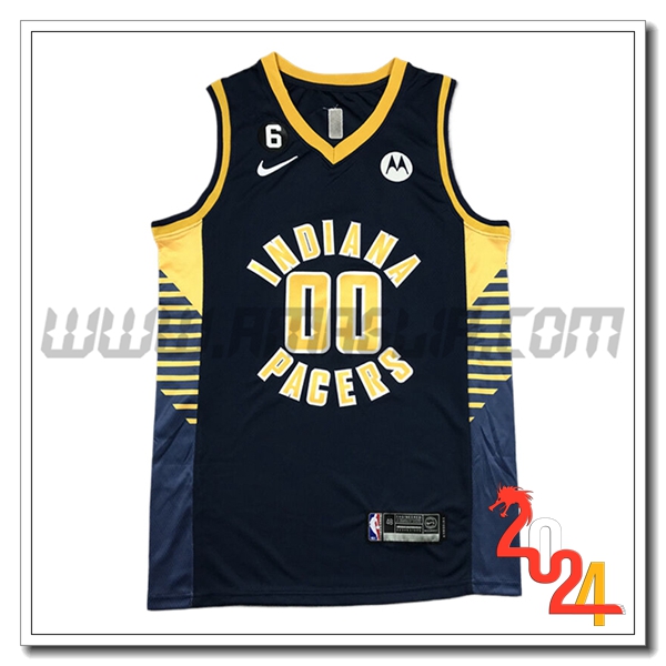 Maglia Indiana Pacers (MATHURIN #00) 2024/25 Blu Scuro