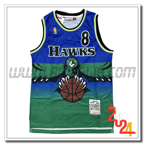 Maglia Atlanta Hawks (SMITH #8) 2024/25 Verde/Blu