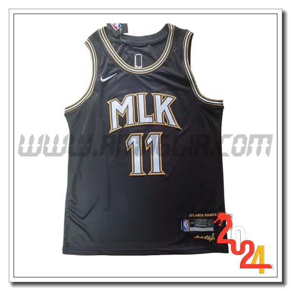 Maglia Atlanta Hawks (YOUNG #11) 2024/25 Nero -02