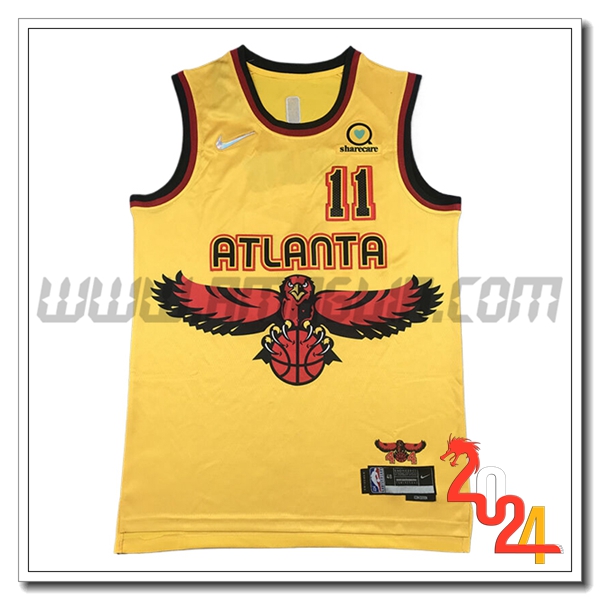 Maglia Atlanta Hawks (YOUNG #11) 2024/25 Giallo