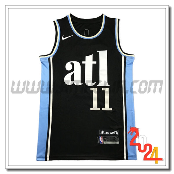 Maglia Atlanta Hawks (MURRAY #5) 2024/25 Nero/Blu