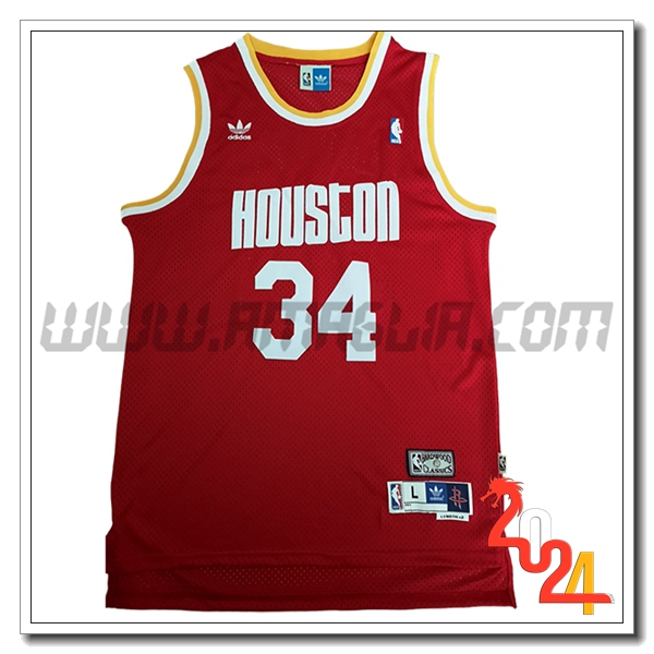 Maglia Houston Rockets (OLAJUWON #34) 2024/25 Rosso