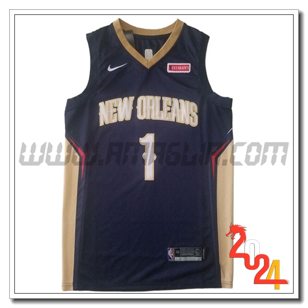 Maglia San New Orleans Pelicans (WILLIAMSON #1) 2024/25 Blu/Giallo