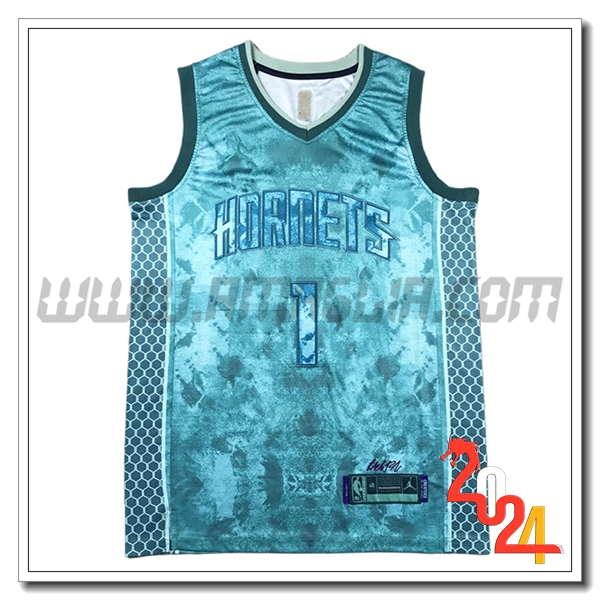 Maglia Charlotte Hornets (BALL #1) 2024/25 Verde