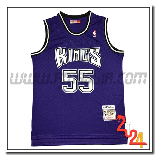 Maglia Sacramento Kings (WILLAMS #55) 2024/25 viola/Bianco