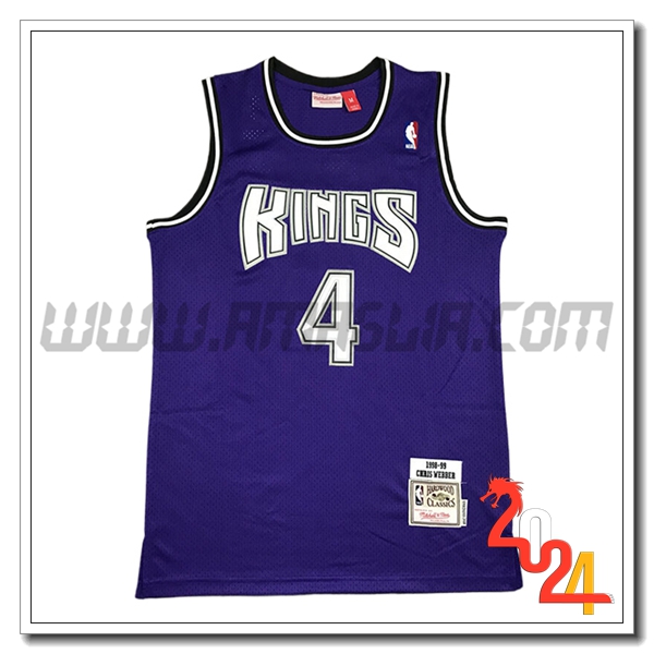 Maglia Sacramento Kings (WEBBER #4) 2024/25 viola/Bianco