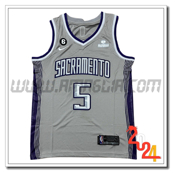 Maglia Sacramento Kings (FOX #5) 2024/25 Grigio