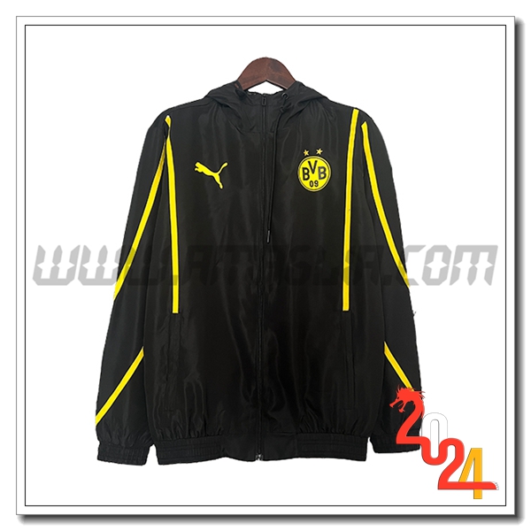 Giacca A Vento Dortmund Nero/Giallo 2024 2025