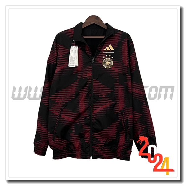 Giacca A Vento Germania Rosso/Nero 2024 2025