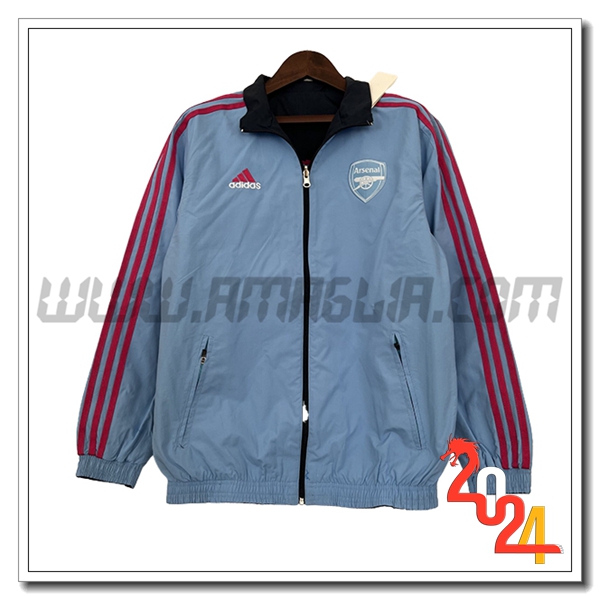 Giacca A Vento Arsenal Blu/Rosso 2024 2025