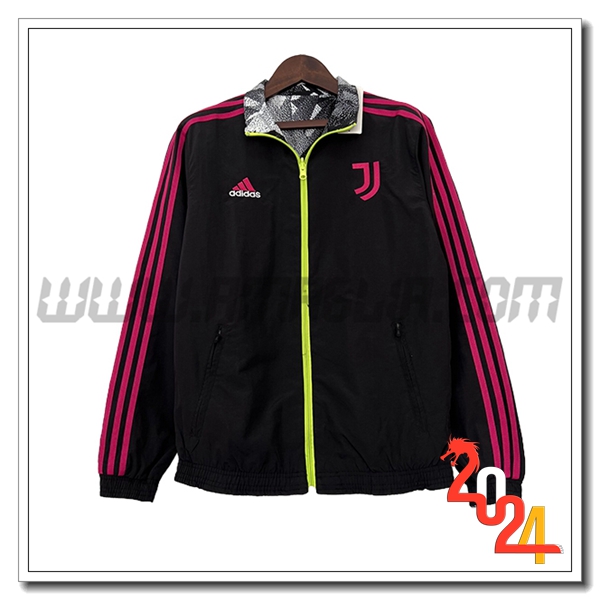 Giacca A Vento Juventus Nero/Rosa 2024 2025