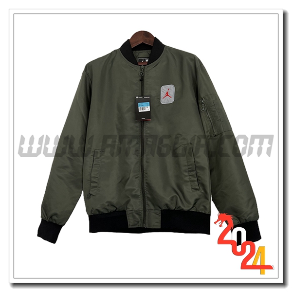 Giacca A Vento Jordan Verde 2024 2025