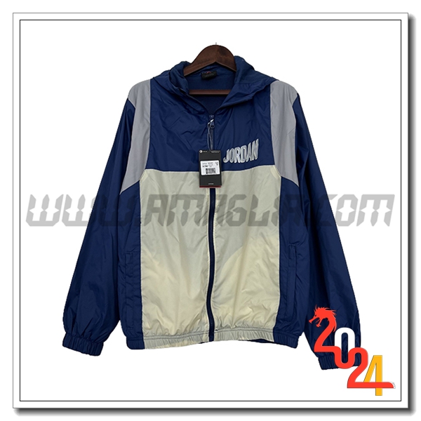 Giacca A Vento Jordan Blu/Beige/Grigio 2024 2025