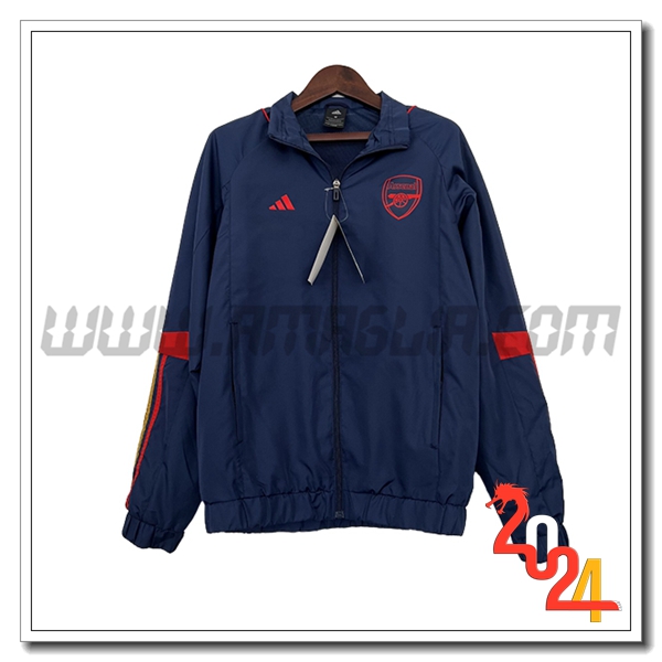 Giacca A Vento Arsenal Blu/Rosso 2024 2025 -02