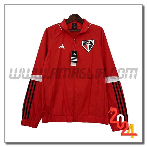 Giacca A Vento Sao Paulo FC Rosso 2024 2025