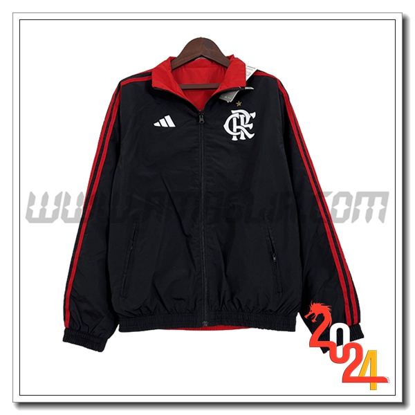 Giacca A Vento Flamengo Nero/Rosso 2024 2025 -02