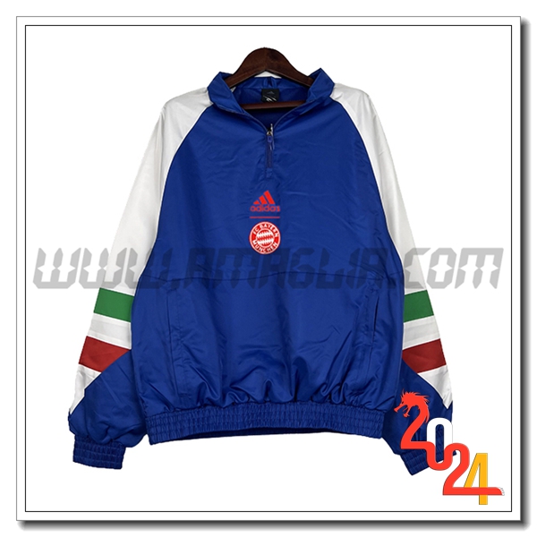 Giacca A Vento Bayern Monaco Blu/Bianco 2024 2025