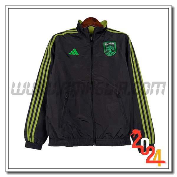 Giacca A Vento Austin FC Nero/Verde 2024 2025